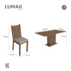 Juego de comedor con tablero de madera y 6 sillas sintéticas rústicas Juego de comedor con tablero de madera y 6 sillas sintéticas rústicas