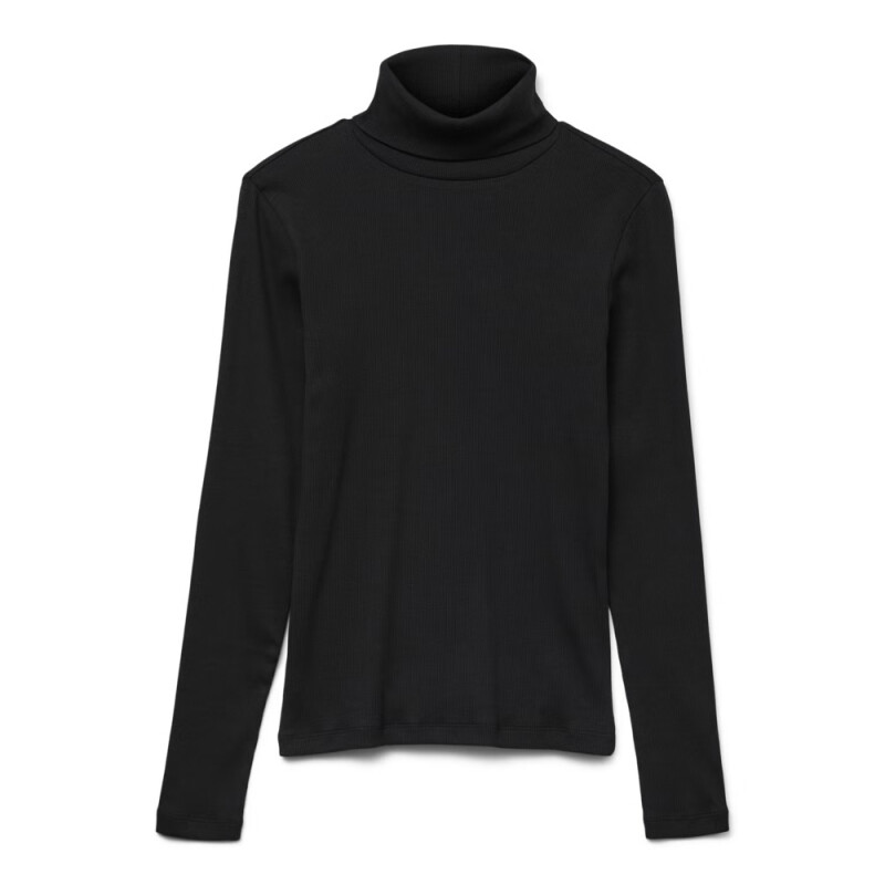 VMCHLOE LS ROLLNECKTOP JRS NOOS BLACK