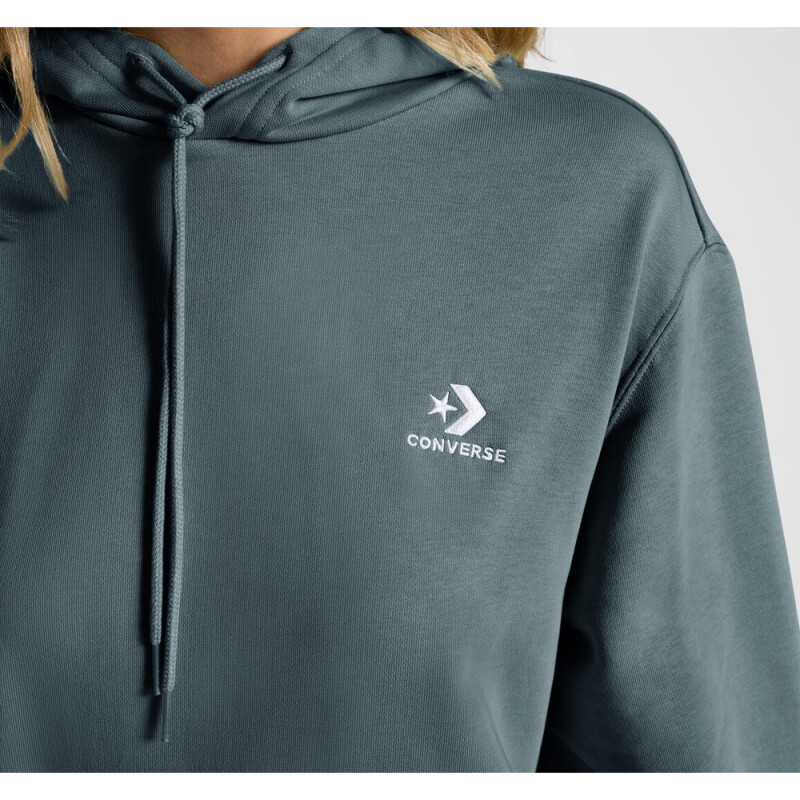 STAR CHEV EMB HOODIE FT NEWTRAL TEAL NEWTRAL TEAL