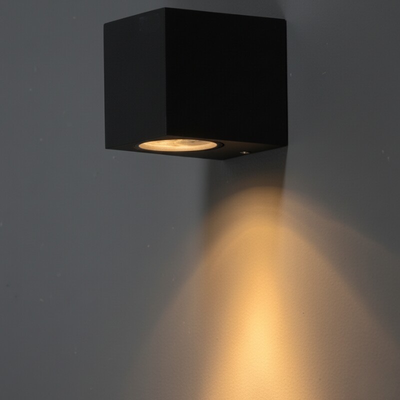 ARTEFACTO EXTERIOR MORITZ PARA ADOSAR EN PARED UNIDIRECCIONAL 5W Artefacto Exterior LED Moritz Para Adosar Unidireccional 5W Negro