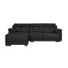 Sofá Albany - 3 cuerpos Negro - Chaise Derecho