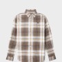 Camisa Peached Twill Check Hombre Chocolate Chip YD