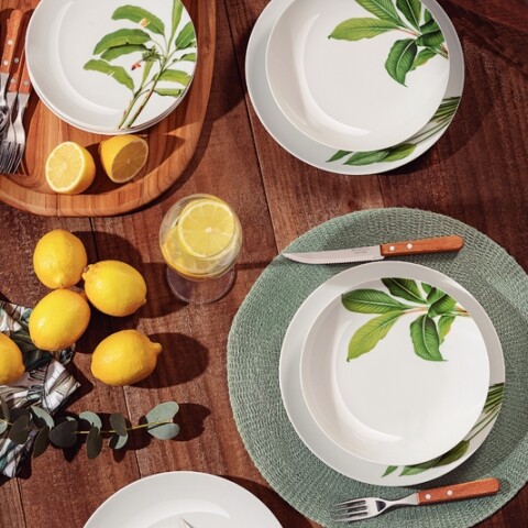 Juego cubiertos mango madera 16 piezas "Dynamic" -TRAMONTINA TN8183