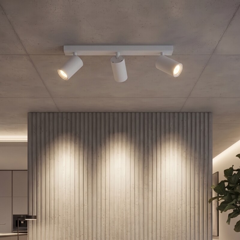 AASOL30 Luminaria de Techo Leticia Triple Blanco