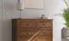 Cómoda 6 Cajones Madera Natural - Linea Mexicana Oscuro