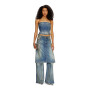 Top Para Mujer De-Ville Blue Marine