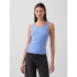 FRCH SL COTTON 2X2 LOGO TANK SHIRTING BLUE