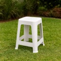 Banqueta Taburete Plastico Bela Vista Blanco Mor Blanco