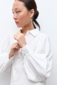 Camisa mangas abullonadas blanco