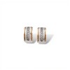 Caravanas Medio aro Zirconia-Plata y oro-Zirconia-CA5041 conpiedra