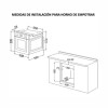 Horno de empotrar James Modelo HEE-INOX G2 Horno de empotrar James Modelo HEE-INOX G2
