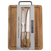 Tabla para Asado en Madera + Cuchillo y Tenedor Selecta Tabla para Asado en Madera + Cuchillo y Tenedor Selecta