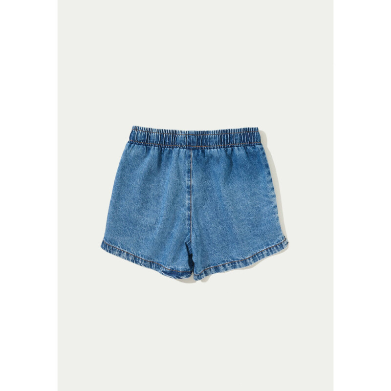 SHORTS FEM AZUL CARIBE/CHUMBO/BLANCO