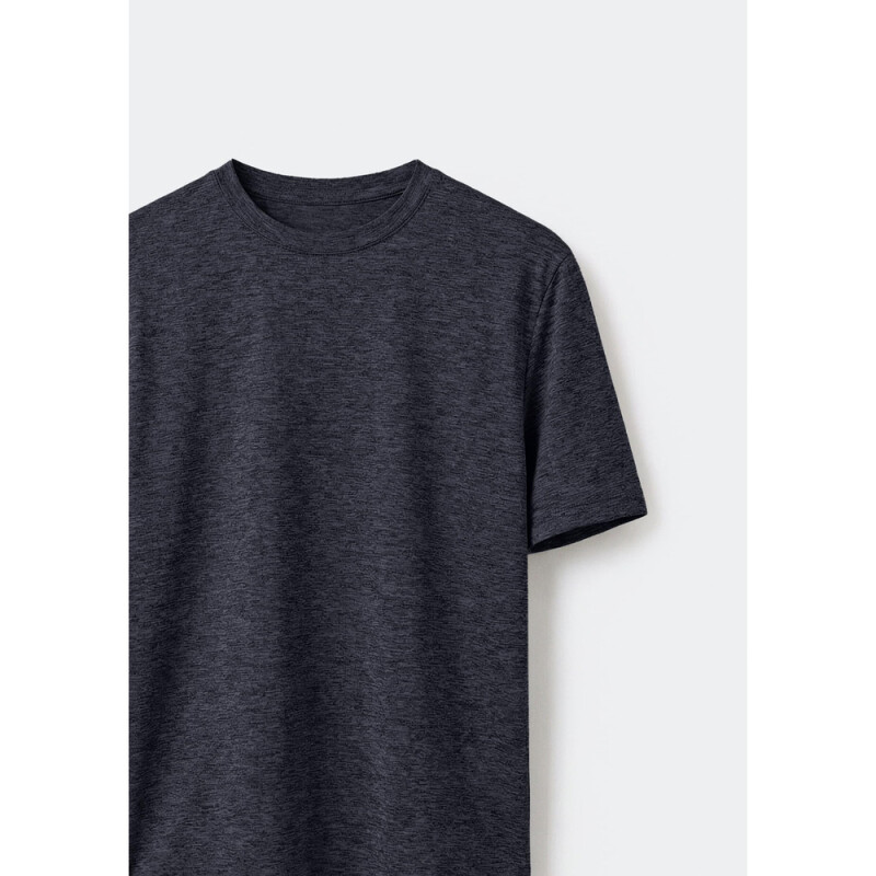 CAMISETA MM MASC PRETO MESCLA
