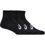 Medias Training 3 Pack Quarter Sock Unisex Performance Black