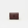 Billetera P&P en efecto cuero Bordeaux