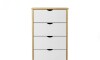 Mesa de luz Sommier - Linea Dublin Blanco