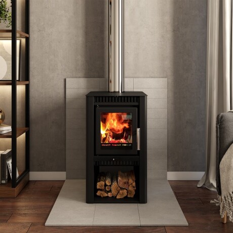 Calefactor a Leña 70 m² Metávila Z175exp | Doble Combustión | Con kit para salida por techo Calefactor a Leña 70 m² Metávila Z175exp | Doble Combustión | Con kit para salida por techo