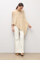 Capa tejida lurex beige