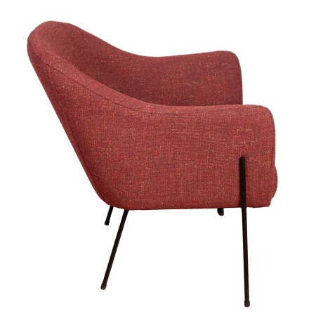 BUTACA TELA-Y-METAL NARANJA BERNA TERRACOT