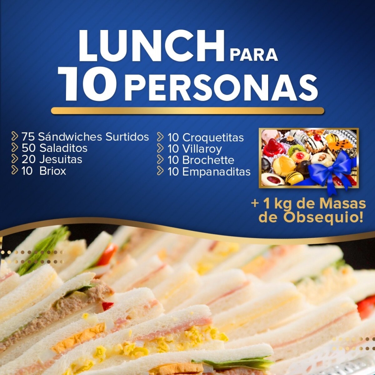 Lunch para 10 personas 