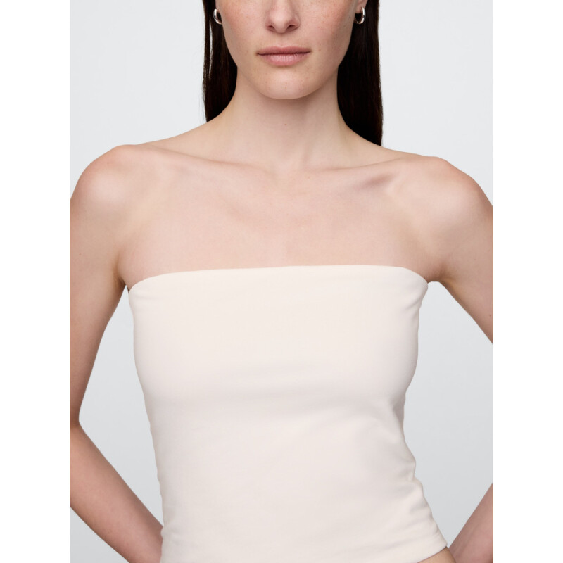 SL CLOSEKNIT CROP TUBE TOP NEW OFF WHITE