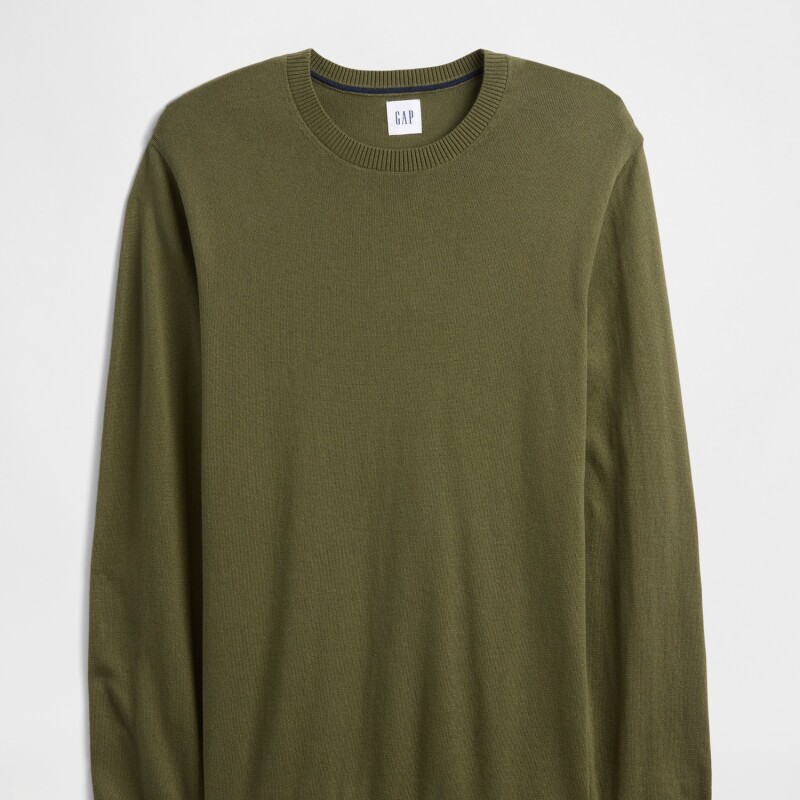 V-FA25 SOLID CORE CREW ARMY JACKET GREEN