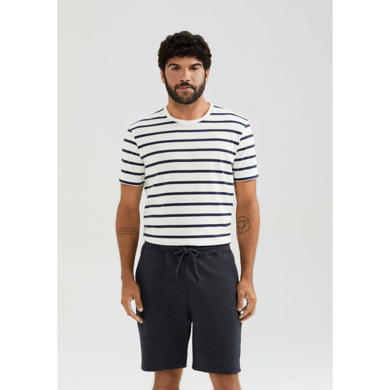 BERMUDA MASC PRETO MESCLA