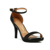 Sandalia Vizzano Mujer Taco 10cm Gliter Negro