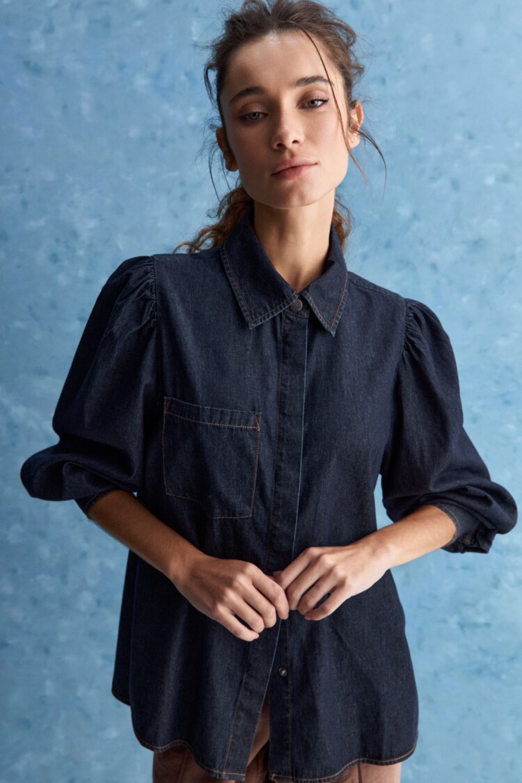 CAMISA AMORAS Indigo