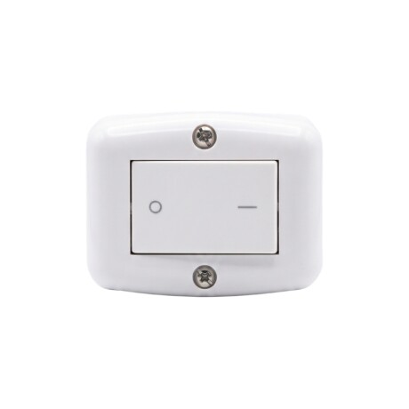 CAJA EXTERIOR CON BIPOLAR ATENEA Caja Exterior con Interruptor Bipolar Atenea Blanco