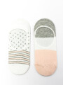 Medias Invisible Canasti, Pack X 2 Color Unico