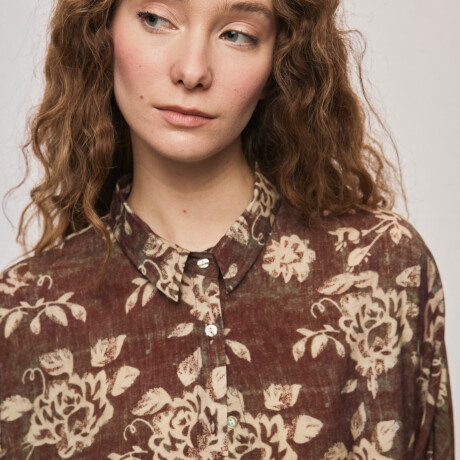 CAMISA ROSSI Marron