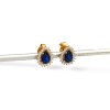 Caravanas Gota Zafiro oro- Oro bajo - Zafiro y zirconia - CA8197 conpiedra