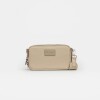 Bandolera New Penny en efecto cuero saffiano Taupe