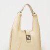 Bolso Signature en cuero graneado Natural