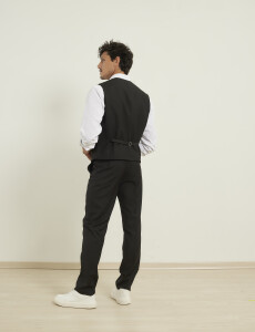 470699 CHALECO VESTIR HARRINGTON LABEL Negro