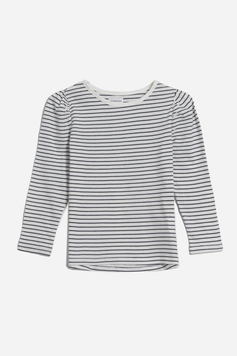Remera rayada BLANCO