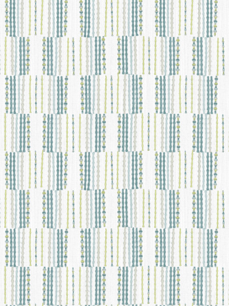 COLECCIÓN BLUEBELL - BURGEN TEAL GEOMETRIC LINEN - N/A