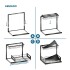 Organizador De 2 Niveles Estante Cocina baño alacena Metal Multiuso Bajo o Sobre Mesada Imback Organizador De 2 Niveles Estante Cocina baño alacena Metal Multiuso Bajo o Sobre Mesada Imback