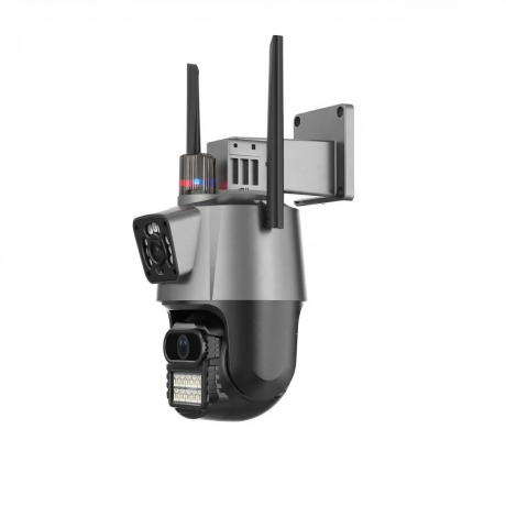 CÁMARA DE SEGURIDAD PARA EXTERIOR 8MP DE PANTALLA DUAL SEGUIMIENTO AUTOMÁTICO Y ALARMA DE LUZ POLICIAL CÁMARA DE SEGURIDAD PARA EXTERIOR 8MP DE PANTALLA DUAL SEGUIMIENTO AUTOMÁTICO Y ALARMA DE LUZ POLICIAL