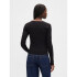 INTL LS MOD RIB CROP TEE BLACK