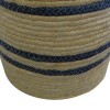 Canasto - Mimbre Nat/Azul - 28x31 cm Canasto - Mimbre Nat/Azul - 28x31 cm