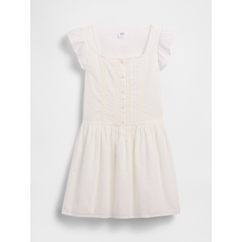 SS LACE TRIM DRS NEW OFF WHITE