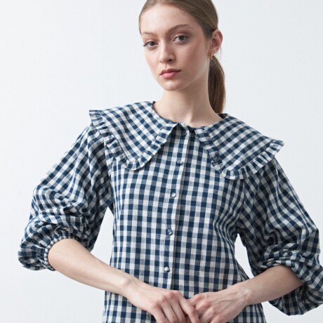 CAMISA ORCHID Azul Oscuro