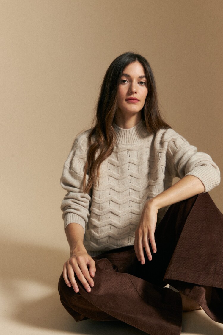 SWEATER MARE Tostado