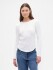V-LS OPP WAFFLE TEE NEW OFF WHITE