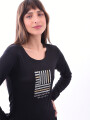 REMERA FASHION SAYS NEGRO