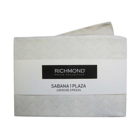 Juego Sábanas Queen Size Richmond House Estampada 100% Microfibra 312-1