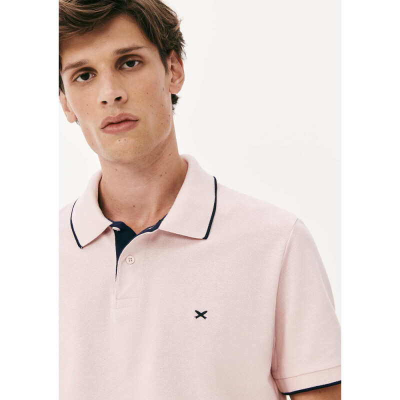 CAMISA POLO MM MASC ROSA CLARO